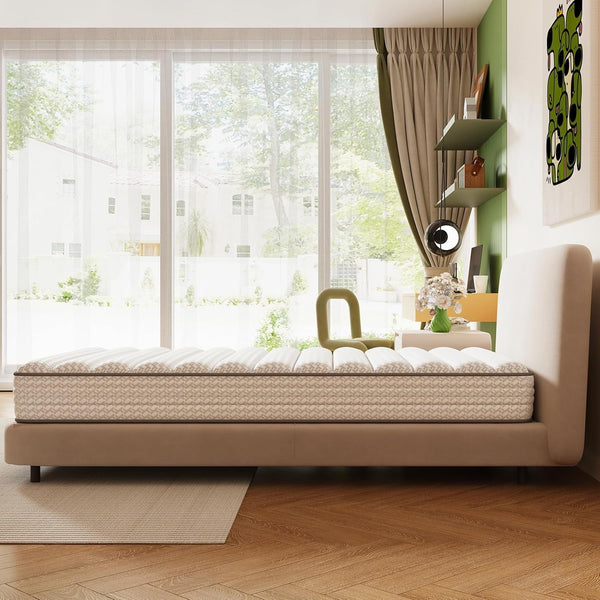 8 Inch Twin Mattress, Hybrid Twin Size Mattresses with Bioair Comfort Foam for Pressure Relief, Medium Plush Colchones with Innerspring Certipur-Us Certified Mattress in a Box10