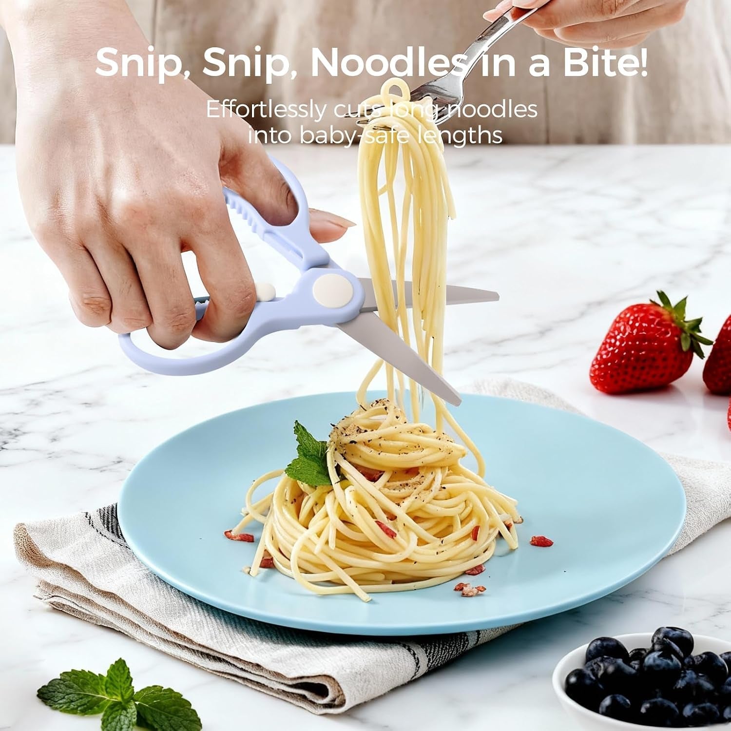 premium-stainless-steel-portable-baby-food-safety-scissors-detachable-feeding-shears-for-toddlers-infant-kids-food-cutting-meats-noodles-vegetables-with-protactive-cover