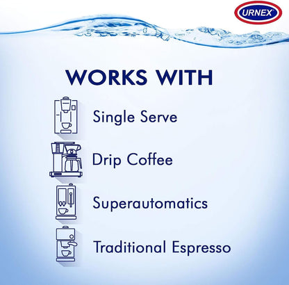 Descaling Powder Solution - 4 Uses - Activated Scale Remover for Use with Keurig 1.0/2.0, Home Coffee and Espresso Machines, Kettles, Garment Steamers4