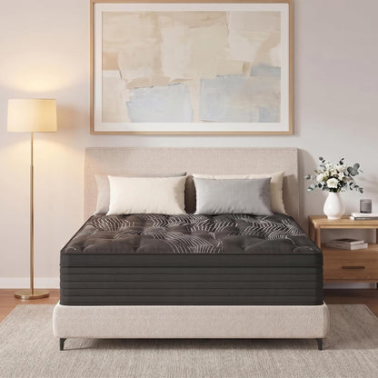 King Size Mattress,12Inch Thickness Hybrid Memory Foam Mattress in a Box10