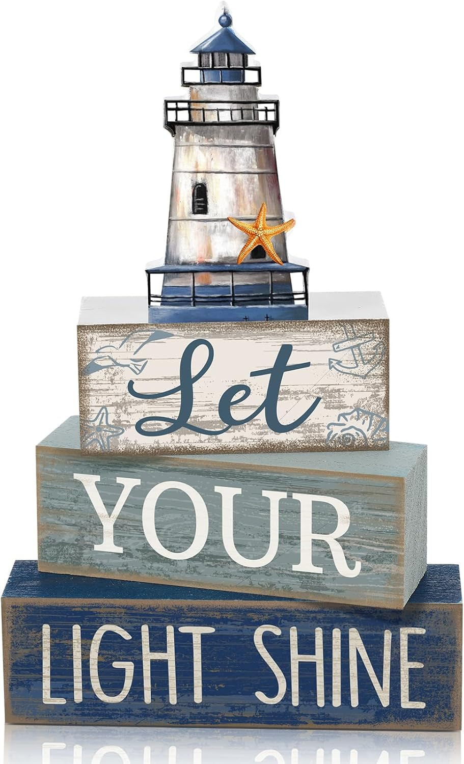 4-pcs-lighthouse-coastal-decor-wooden-block-signs-rustic-bathroom-tabletop-decoration-for-home-lighthouse-topper-tiered-display-let-your-light-shine-phrase-wood-stacking-blocks