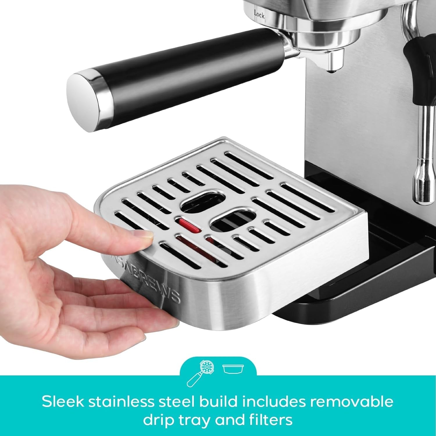3700-essential-stainless-steel-espresso-machine-with-steam-wand-20-bar-italian-pump-powerful-steam-wand-43-9oz-removable-water-tank-compact-espresso-maker-for-home-cappuccino-latte