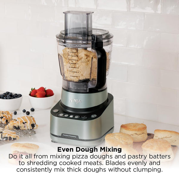 Ninja Precisionpro Food Processor & Dough Mixer, 1000PW, 9-Cup, BZ601 | Auto-Iq Presets for Chopping, Slicing/Shredding, Pureeing & Dough. 9-Cup Bowl. Bpa-Free, Dishwasher-Safe Parts.6