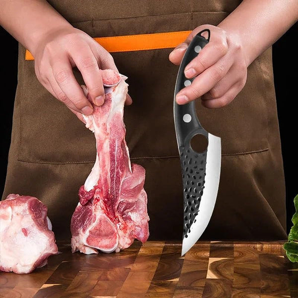 Meat Cleaver Knife, 5.7 Inch Stainless Steel Boning Knife Hand Forged Meat Knives Vegetable Fruit Cutting Fillet Knife Chef Knives for Kitchen Accesories (Color : 1PC)2