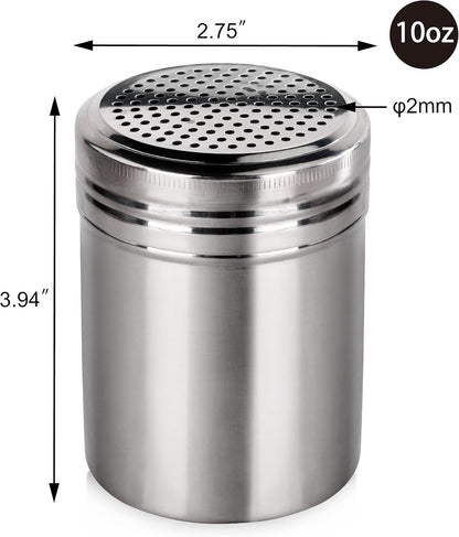 Stainless Steel Dredge Shaker, 10-Ounce, Set of 23