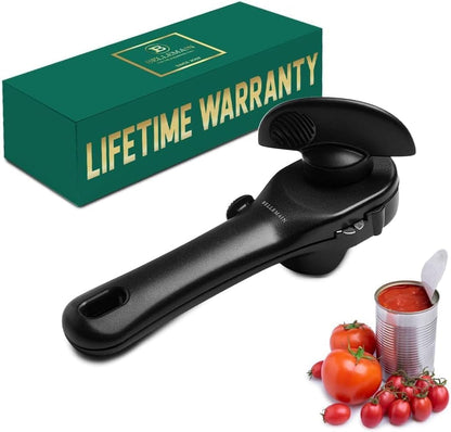Ergonomic Can Opener, Easy Safe-Cut for Seniors & Restaurants | Durable Heavy Duty Stainless Steel, Non-Slip Manual Easy to Turn Handle, Lightweight, Compact, and Travel Friendly1