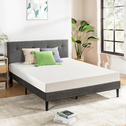 Full Mattress 6 Inch Bed-In-A-Box, Green Tea Memory Foam White2