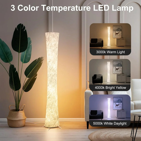 Floor Lamp, 61'' Smart RGB LED Corner Lamp with Music Sync and 16 Million DIY Colors, 3 Color Temperature, APP & Remote Control, Color Changing Standing Floor Lamp for Bedroom Living Room4
