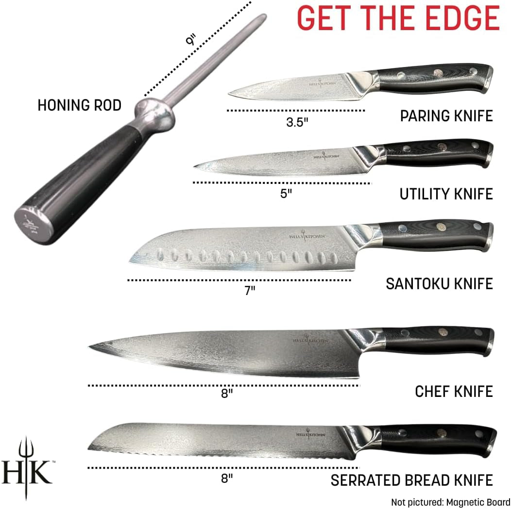 7-piece-complete-damascus-knife-set-magnetic-knife-holder-honing-rod-67-layer-japanese-blades-full-tang-ergonomic-handles-professional-quality-67-layer-japanese-blades-full-tang-ergonomic-handles-magnetic-knife-holder-honing-rod-7-pieces