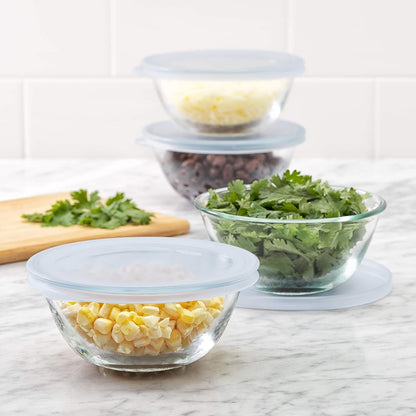 OXO 11205500 Good Grips 8-Piece Glass Prep Bowl Set, One Size, Clear6