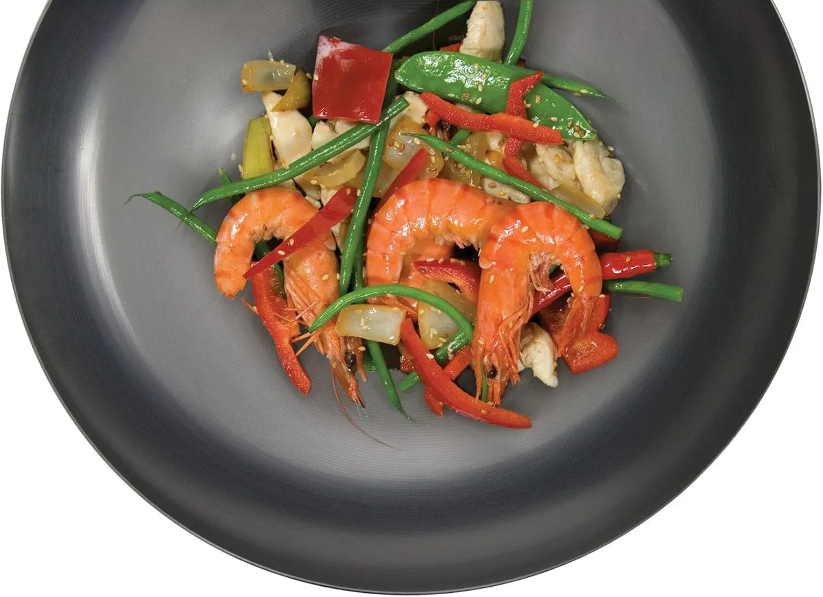 12108410-carbon-steel-wok-with-wood-handle-27cm-10-5-inch-silver-lacquer-finish