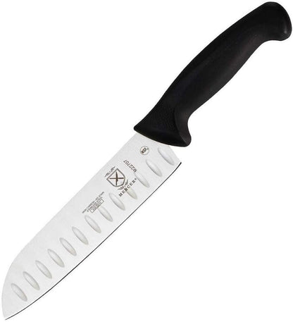 M22707 Millennia Black Handle, 7-Inch Granton Edge, Santoku Knife1