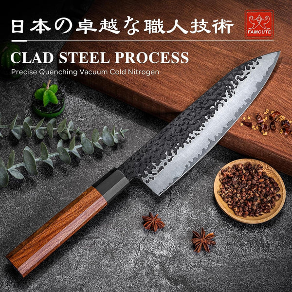 8" Japanese Knife, Hand-Forged Ultra Sharp Chef Knife Gifts for Men2