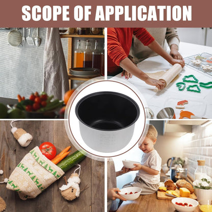 Rice Cooker 10 Cup Rice Cooker Inner Pot Replace Liner Nonstick Cooking Pot Inner，4.5Qt Aroma5