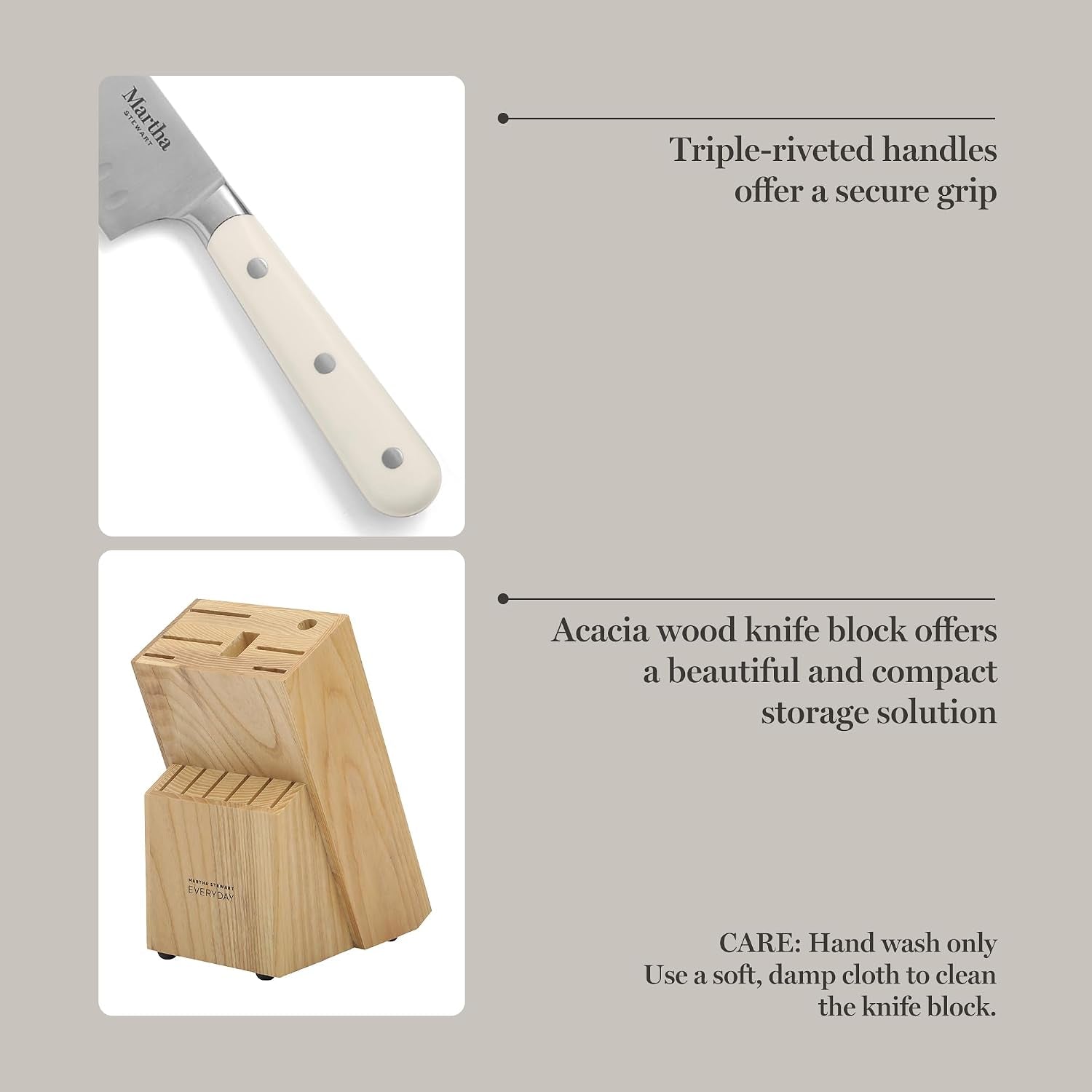 eastwalk-14-piece-high-carbon-stainless-steel-cutlery-kitchen-knife-block-set-w-abs-triple-riveted-forged-handle-acacia-wood-block-linen-white