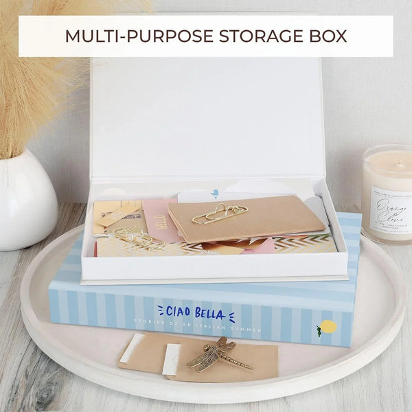 Beautiful Decorative Books - Set of 2 Coastal Boxes for Coffee Table Decor | Aesthetic Fake/Faux Books for Modern Home Decoration - Coastal Room Decor for Bookshelf or Mantel, Photo Storage/Keepsake Box5