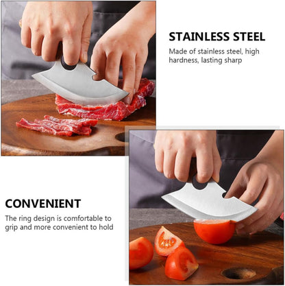 Stainless Steel Meat Cleaver with Wooden Handle for Kitchen Cutting4