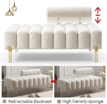 53.2" Loveseat Sofa Couch with Adjustable Backrest, Accent Sofa6