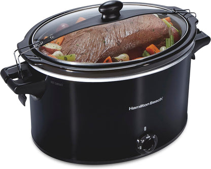 Slow Cooker, Extra Large 10 Quart, Stay or Go Portable with Lid Lock, Dishwasher Safe & Slow Cooker with 3 Cooking Settings, Dishwasher-Safe Stoneware Crock & Glass2