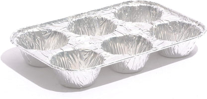 (10Pack Muffin Pan 6-Cup Cupcake Aluminum Pans Favorite Muffin Tin Size for Baking Cupcakes Muffins and Mini Pies - Standard Size | Muffin Pan 6-Cup Cupcake Disposable Aluminum Pans Favorite Muffin Tin Size for Baking Cupcakes - Standard Size(10Pack)4