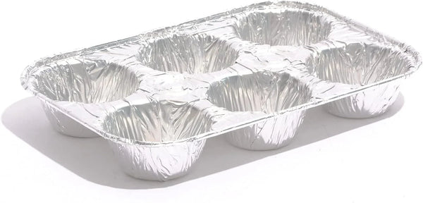 (10Pack Muffin Pan 6-Cup Cupcake Aluminum Pans Favorite Muffin Tin Size for Baking Cupcakes Muffins and Mini Pies - Standard Size | Muffin Pan 6-Cup Cupcake Disposable Aluminum Pans Favorite Muffin Tin Size for Baking Cupcakes - Standard Size(10Pack)4