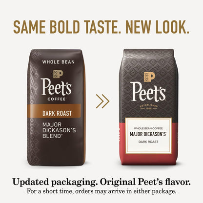 Peet'S Coffee, Dark Roast Whole Bean Coffee, 100% Arabica Coffee - Major Dickason'S Blend 18 Ounce Bag4