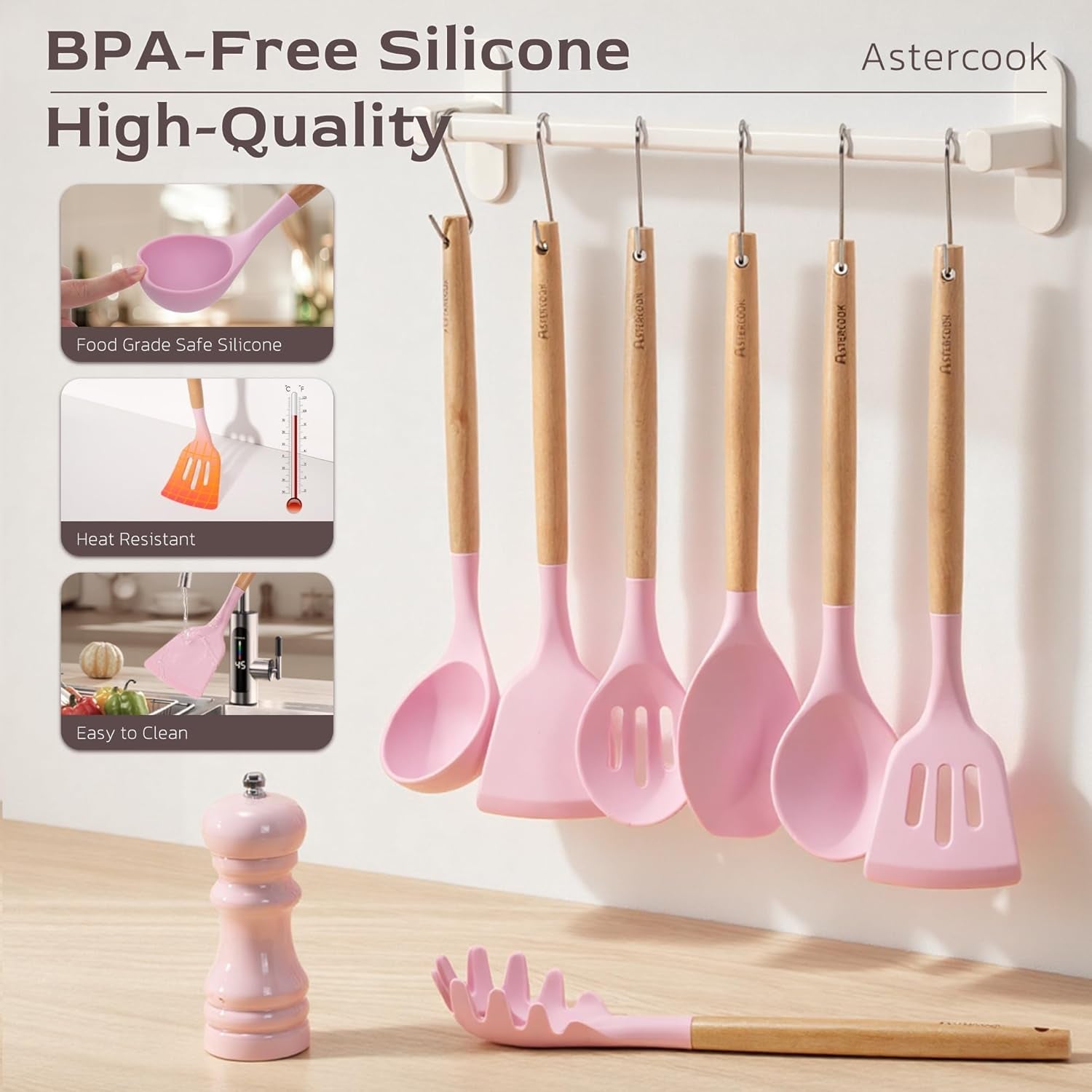 kitchen-utensils-set-39-pcs-silicone-cooking-utensils-set-with-wooden-handle-446-f-heat-resistant-food-grade-utensil-sets-bpa-free-kitchen-gadgets-tools-set-for-nonstick-cookware-pink