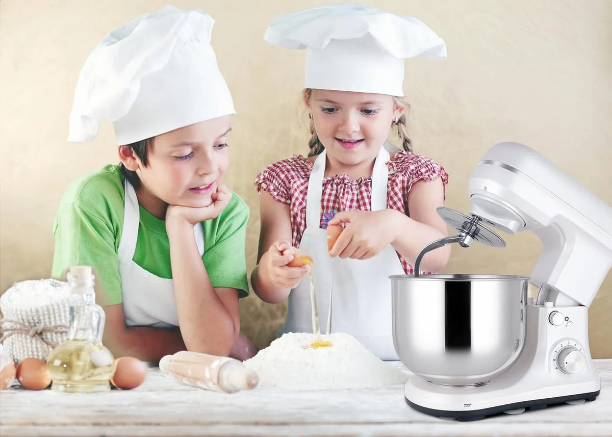stand-mixer-5-qt-6-p-speed-tilt-head-food-mixer-300w-dough-mixer-with-stainless-steel-bowl-dough-hook-flat-beater-whisk-electric-kitchen-mixer-for-household-baking-anti-slippearl-white
