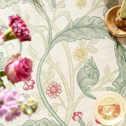 Vintage French Linen Tablecloth,Rectangular,71"X55"-Cecilia A7
