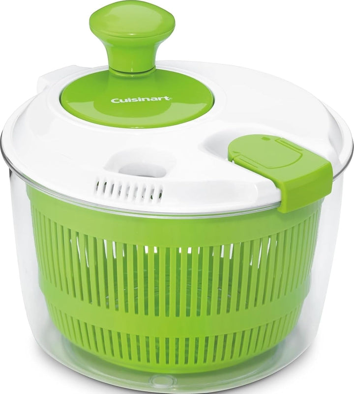 Salad Spinner- Wash, Spin & Dry Salad Greens, Fruits & Vegetables, 3Qt, CTG-00-SSAS | Wash & Spin-Dry Produce with 3-Qt Salad Spinner, Lid Lock, Clear Base/Serving Bowl, CTG-00-SSAS
