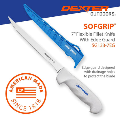 SOFGRIP 7" Flexible Fillet Knife with Edge Guard3