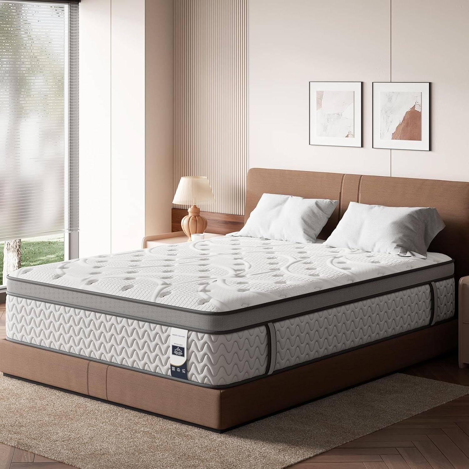 sleep-firm-mattress-with-extra-lumbar-shoulder-support-hotel-collection-hybrid-single-mattresses-pain-relief-fiberglass-free-365-night-trial-king-14-14-inches-firm-new-version