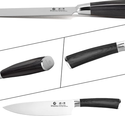 8 Inch Japanese SUS440A Stainless Steel Gyutou Chef Knife, Black6