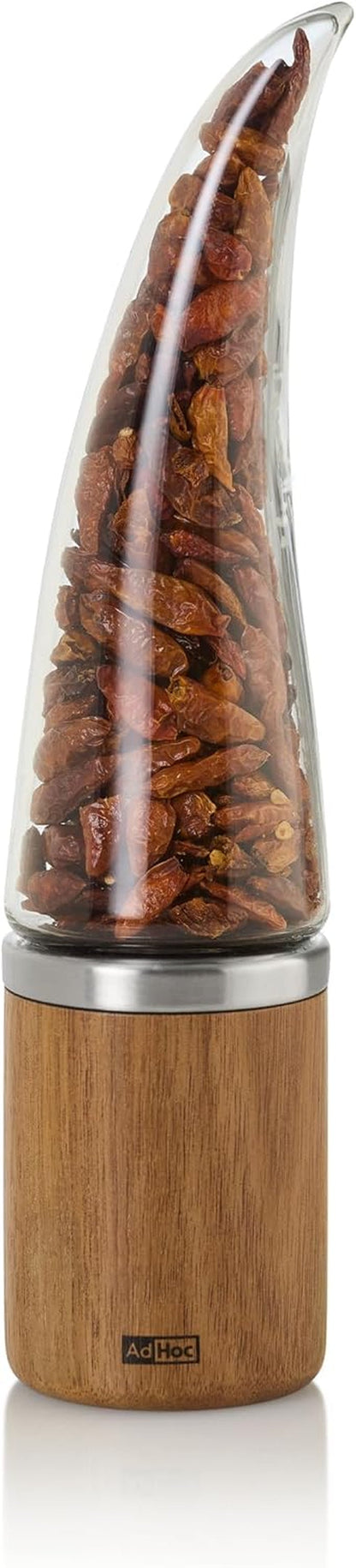 Chili Cutter & Spice Grinder - Dried Spice Grinder with Acrylic Body & Stainless Steel Blades - Kitchen Essentials for Healthy Meals - Peperone5