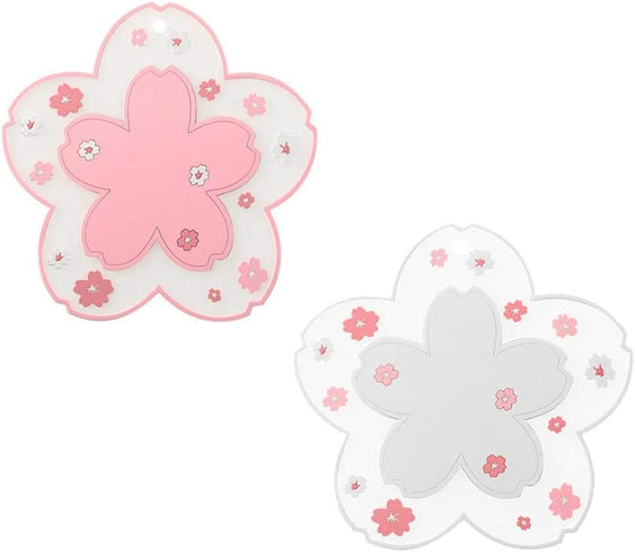 sakura-coffee-cup-mat-kawaii-coaster-2pcs-cute-cherry-blossom-pvc-home-tea-mug-pink-flower-pattern-anti-skid-pot-bowl-pad-placemat-for-desk-drink-table-decor-kawaii-accessories-small