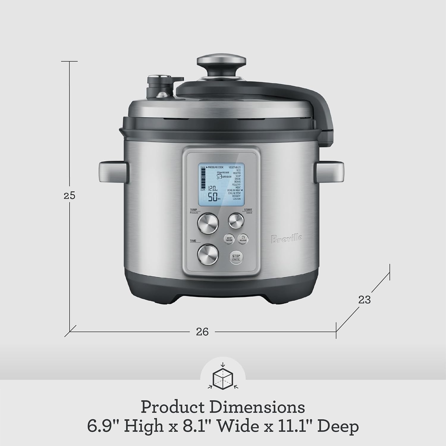 breville-fast-slow-pro-pressure-cooker-bpr700bss-brushed-stainless-steel-craft-a-variety-of-delicious-meals-with-multi-cooker-designed-for-fast-slow-pressure-and-steam-cooking-6-qt-capacity