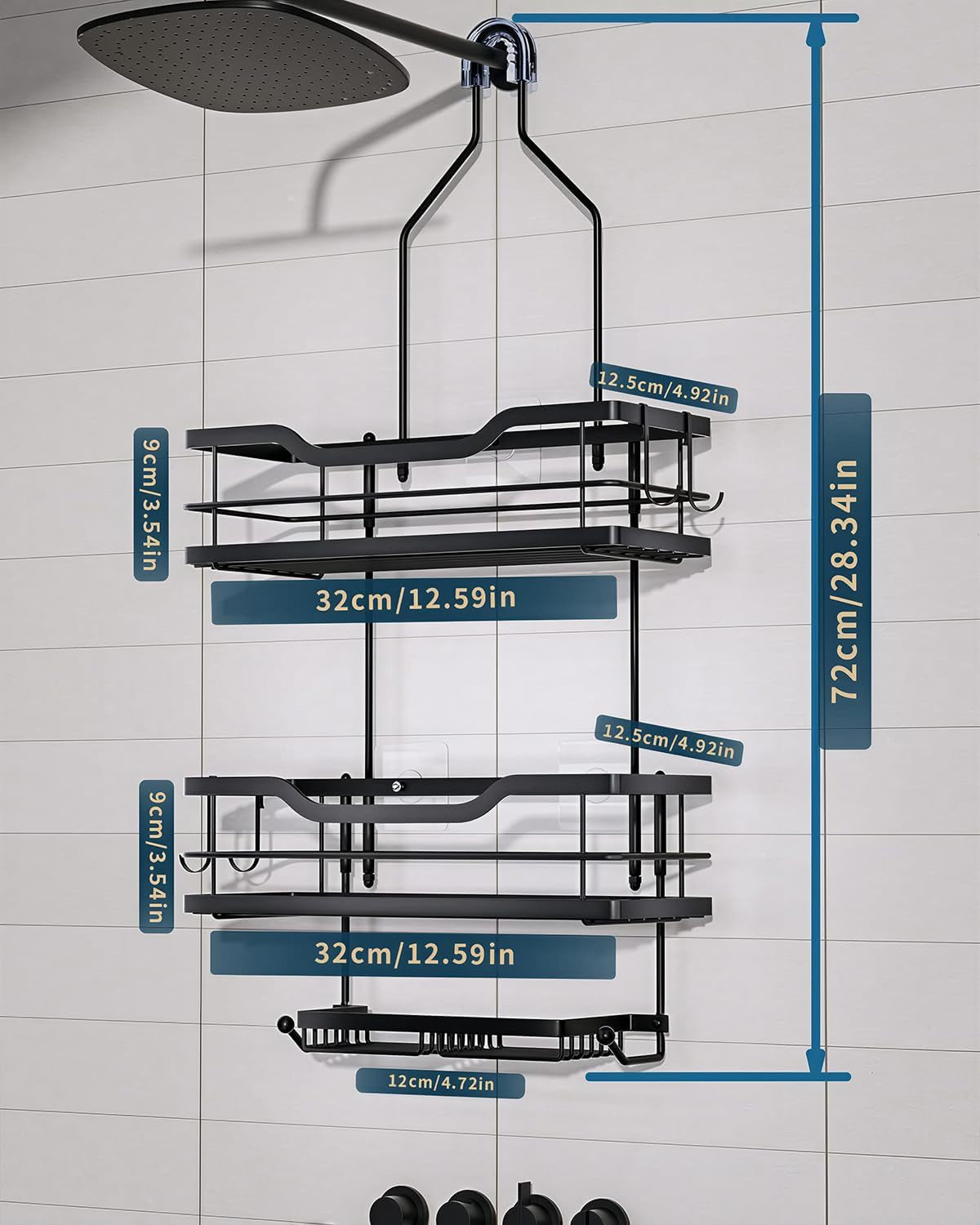 shower-caddy-hanging-3-tier-bathroom-shower-organizer-with-soap-holder-6-hooks-heavy-duty-stainless-steel-storage-rack-rustproof-fast-draining-shelves-black