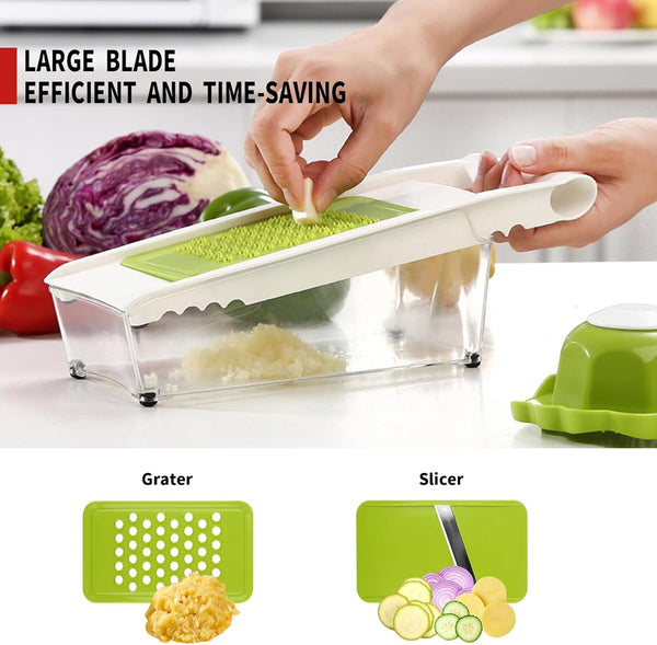 Graters for Kitchen, Cheese Grater with Container, Mandoline Slicer for Kitchen, Vegetable Grater, Carrot Shredder, Julienne Slicer and Peeler, Potato Slicer5