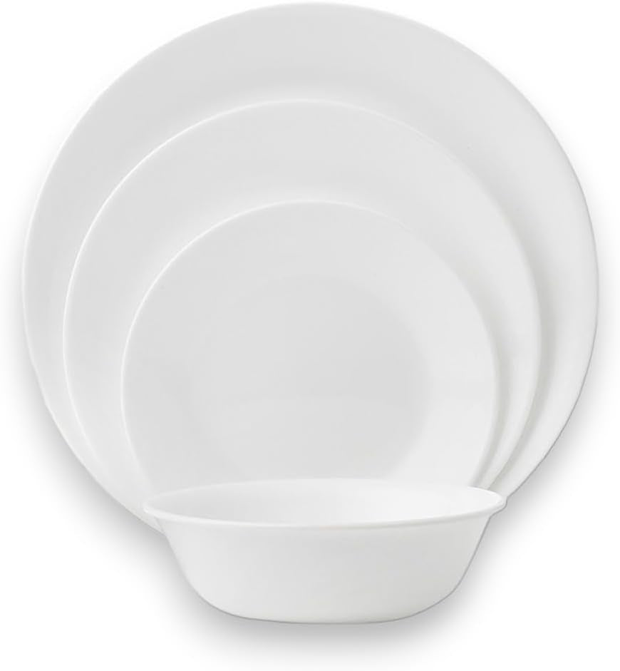 vitrelle-18-piece-service-for-6-dinnerware-set-triple-layer-glass-and-chip-resistant-lightweight-round-plates-and-bowls-set-winter-frost-white