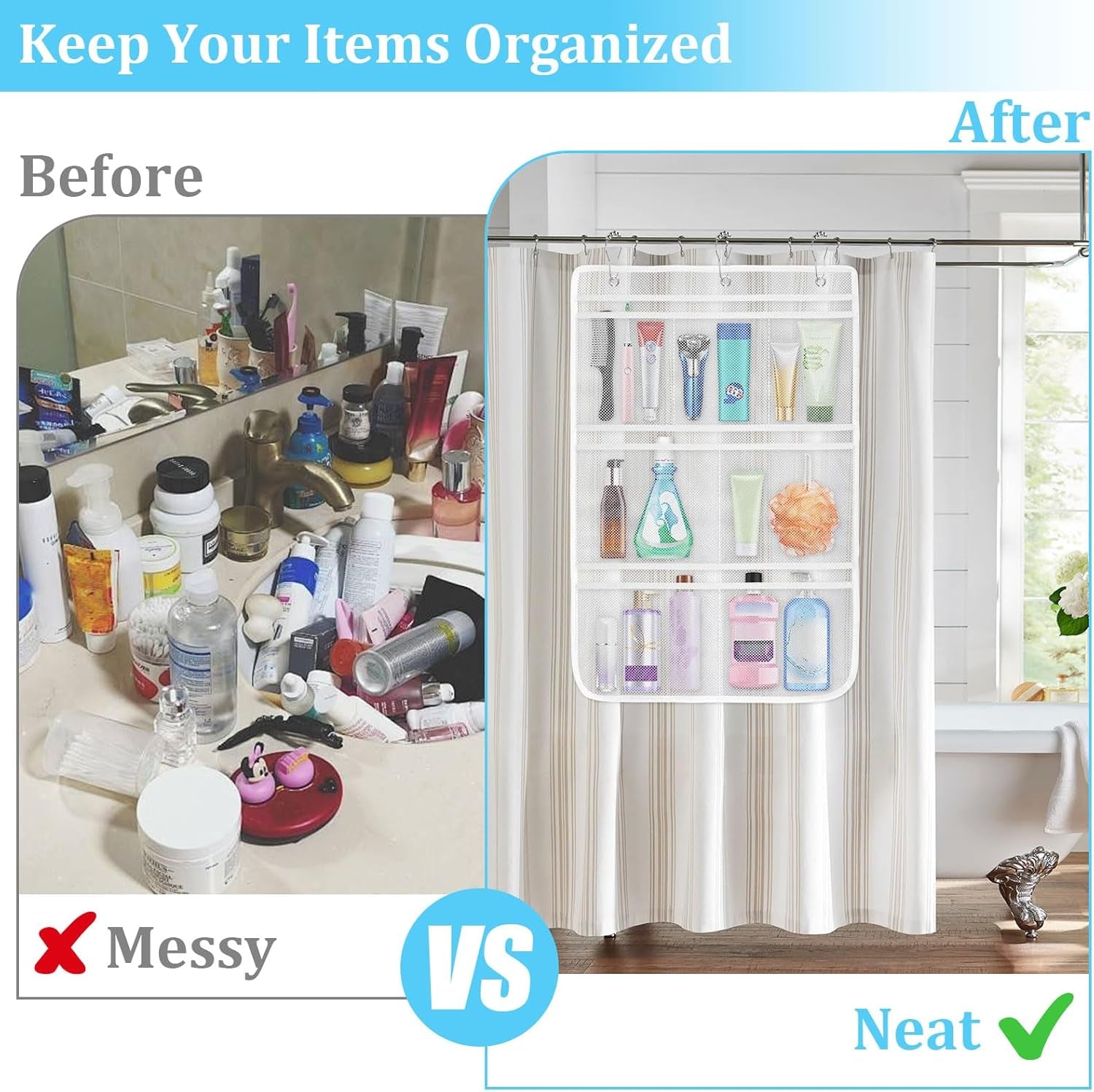 mesh-shower-organizer-for-bath-2-pack-mesh-shower-caddy-hanging-quick-dry