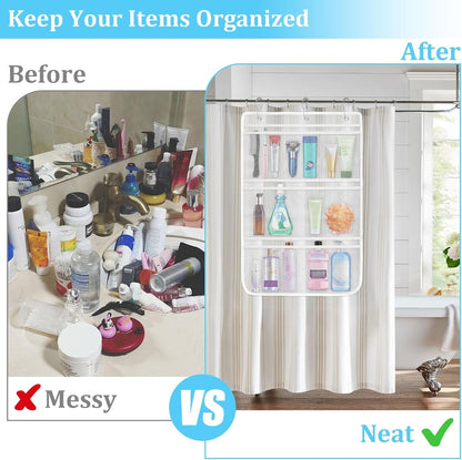 Mesh Shower Organizer for Bath, 2 Pack Mesh Shower Caddy Hanging, Quick Dry6