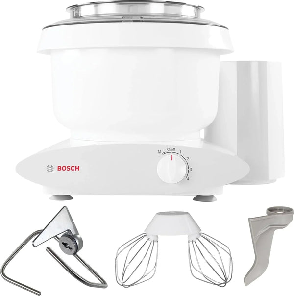 Bosch Universal plus Stand Mixer 500 Watt, 6.5 Quarts with Wire Whips, Dough Hook &  Dough Hook Extender Bundle1