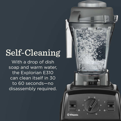 Vitamix E310 Explorian Blender, Professional-Grade, Self-Cleaning 48 Oz. Container, Black6