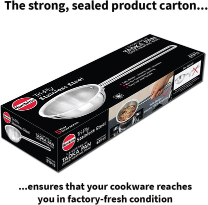 1.5 Cup Tadka Pan, 360 Ml Triply Stainless Steel Pan, Induction Pan, Silver (STP15)7