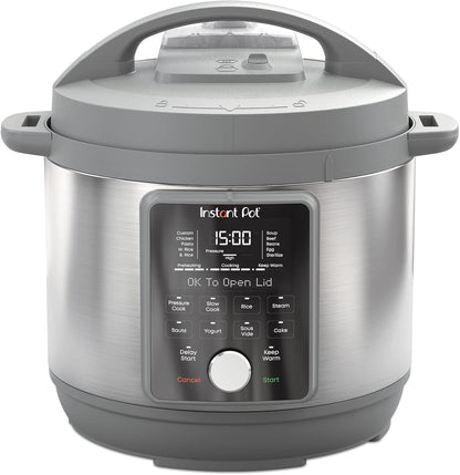 , 6-Quart Whisper Quiet 9-In-1 Electric Pressure Cooker, Slow Rice Steamer, Sauté, Yogurt Maker, Warmer & Sterilizer, Free App with 800+ Recipes, Stainless Steel1