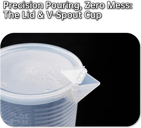 Measuring Cups 35Oz (1000 Ml), Plastic, Multipurpose - Great for Chemicals, Oil, Pool and Gardening - Ounce (Oz) and Milliliter (Ml)3