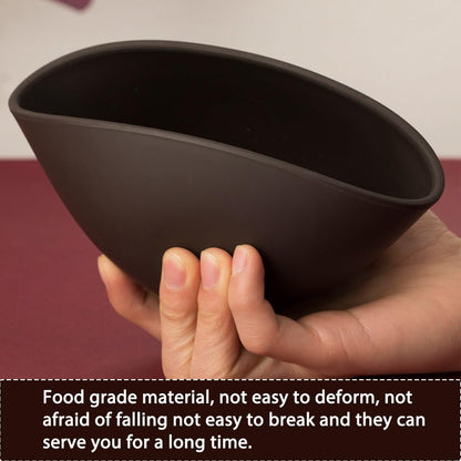 4 Black Silicone Mixing Bowls, 2 Large and 2 Medium for Facial Mask S3