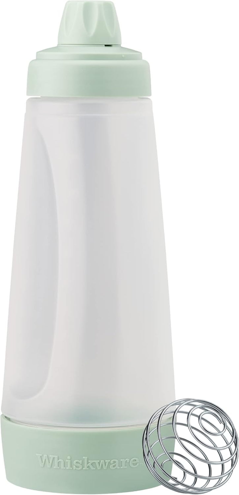 pancake-bottle-batter-dispenser-and-mixer-with-blenderball-wire-whisk-durable-no-mess-bpa-free-dishwasher-safe-mint