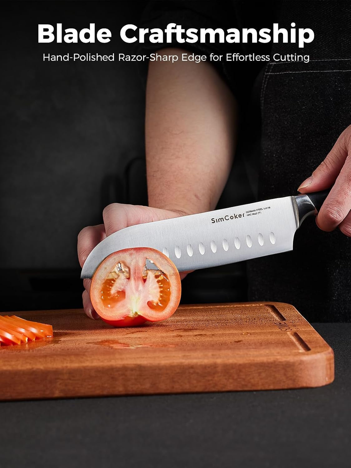 santoku-knife-7-inch-german-stainless-steel-blade-professional-chopping-knife-ergonomic-pakkawood-handle-2-year-warranty