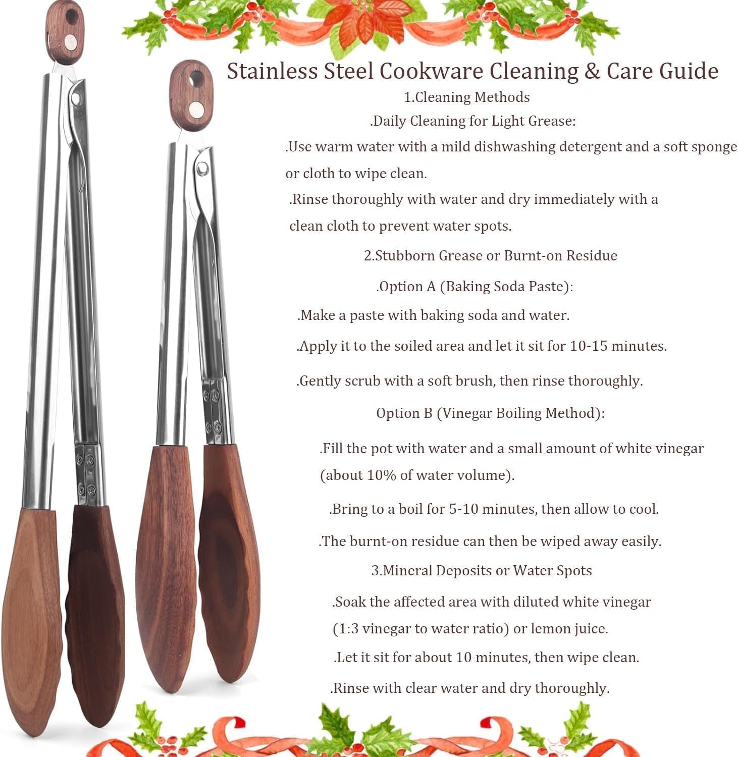 2-pcstongs-for-cooking-with-wooden-tips-nonstick-cooking-tongs-salad-tongs-for-blooming-food-cooking-bbq-and-tossing-salad-made-of-natural-walnut-wood-long-style15inch-short-style-11-4inch